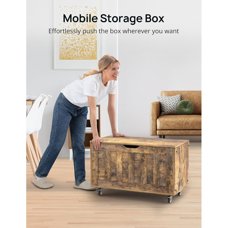 Storage bench on wheels discount